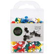 Dixon Push Pins Assorted Colours, Pack of 100